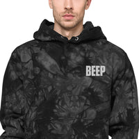 Beep News Unisex Champion tie-dye hoodie